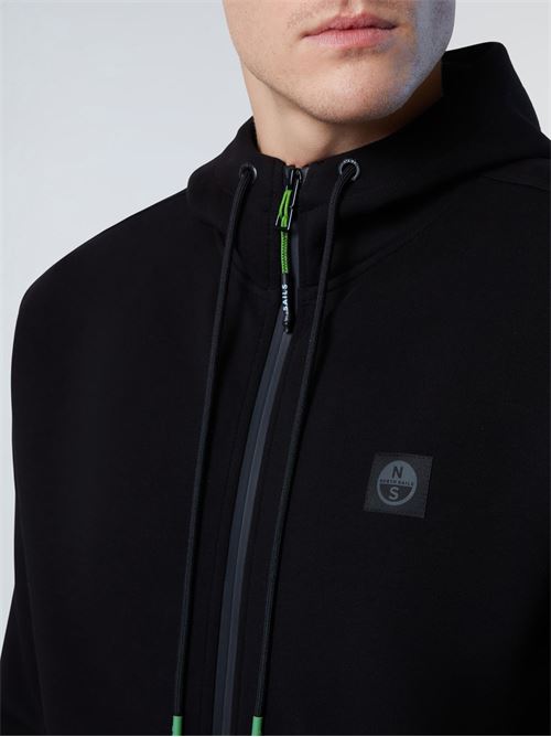 HOODED FULL ZIP SWEATSHIRT W/LOGO NORTH SAILS | 691267/999